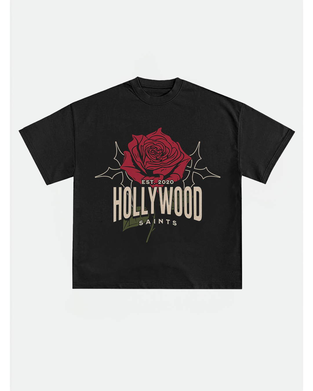 Hollywood Saints Rose Of Love T Shirt