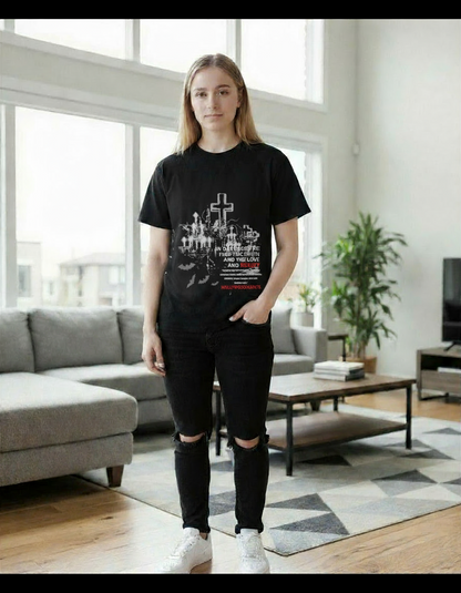 Hollywood Saints “In Darkness” Gothic black tee