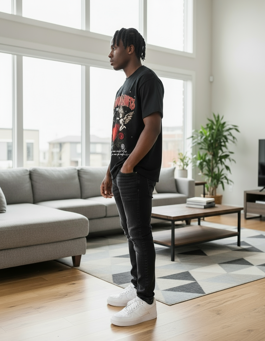 Hollywood Saints "Forever Love" Cherub Heart Tee