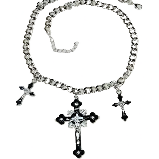 hollywood saints cross chain