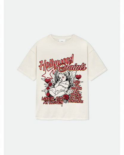 Hollywood Saints Love Is An Illusion T shirt