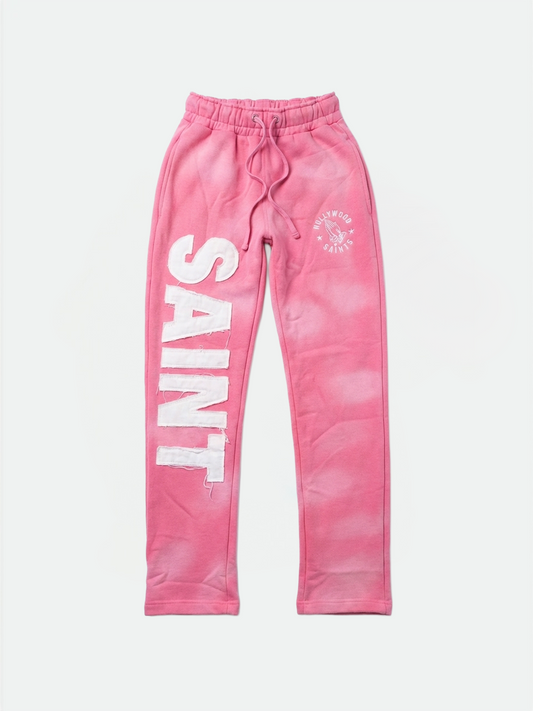 Hollywood Saints™ Sunfade Sweatpants – Frozen Pink