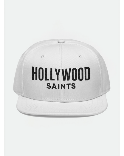 Hollywood Saints Heaven Sent White Snapback Hat