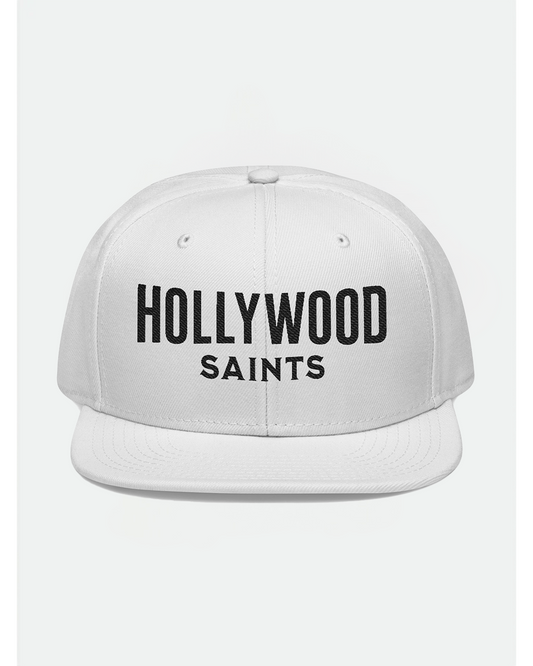 Hollywood Saints Heaven Sent White Snapback Hat