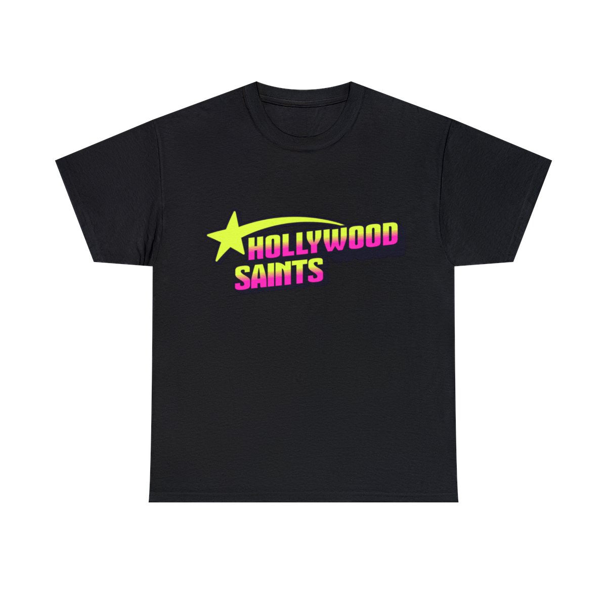 Hollywood Saints Unisex Black T shirt