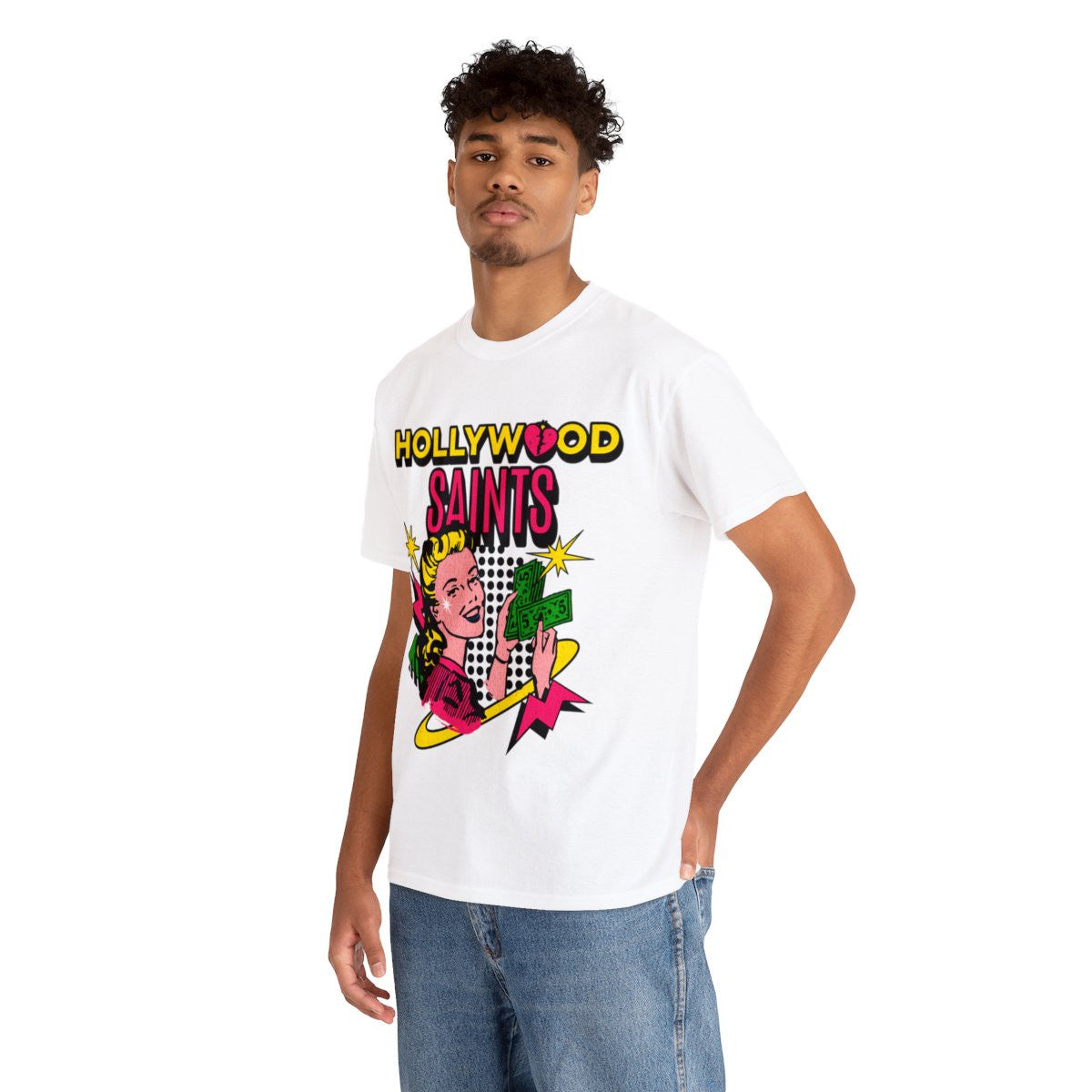 Hollywood Saints Retro T shirt