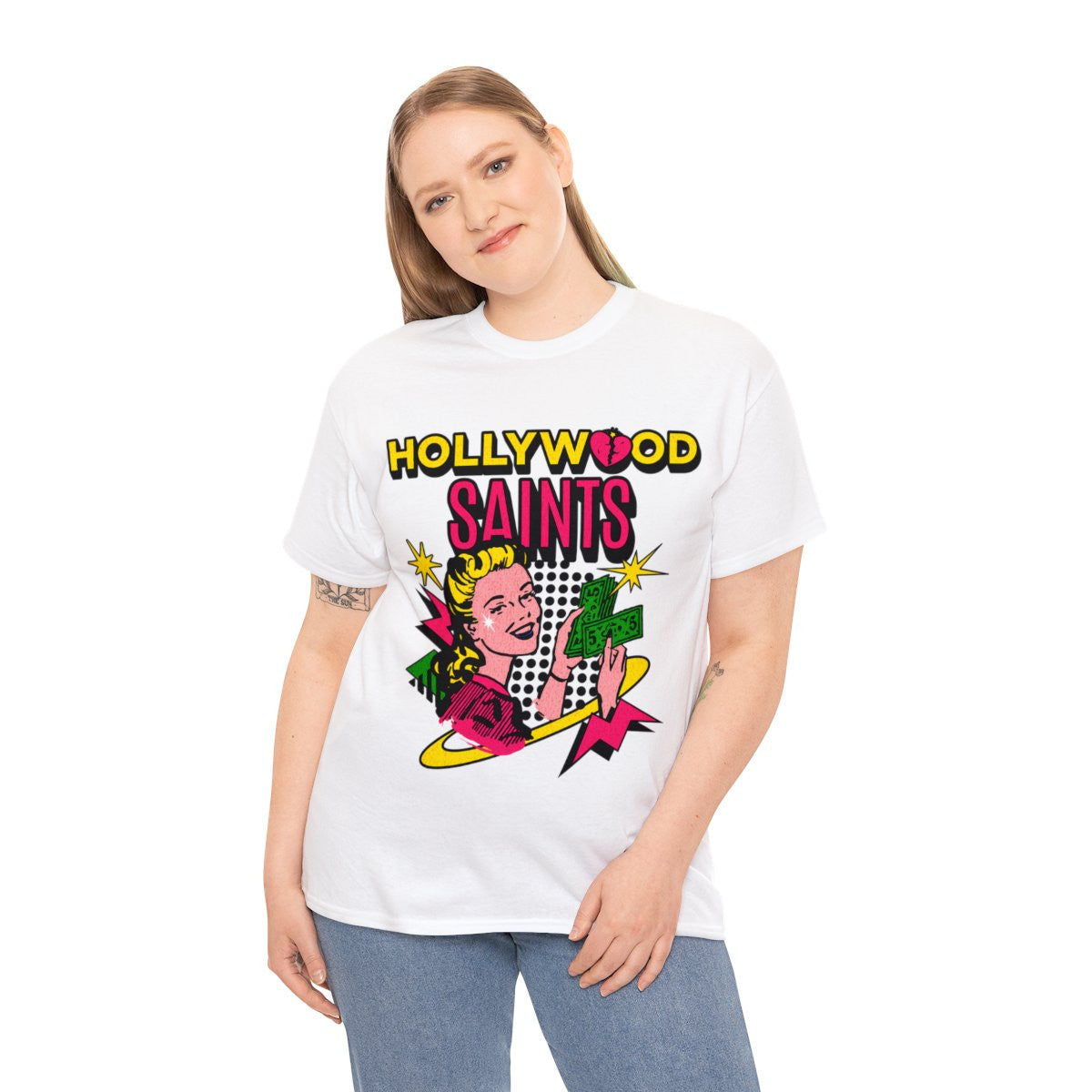 Hollywood Saints Retro T shirt