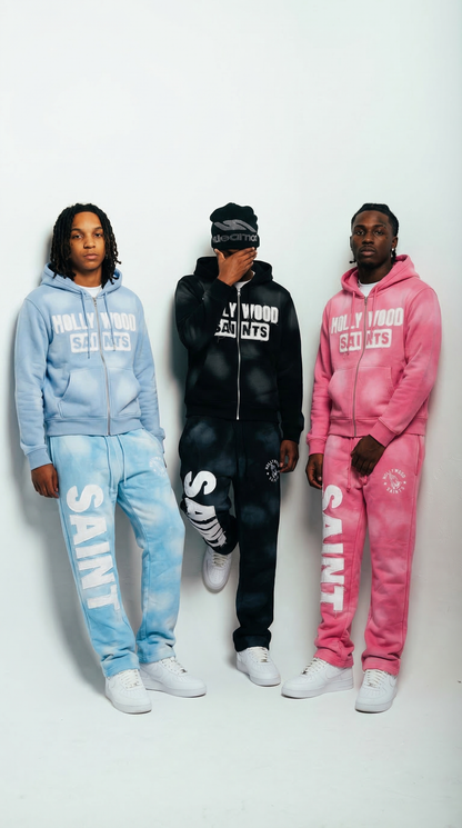 Hollywood Saints™ Sunfade Sweatpants – Sky Blue